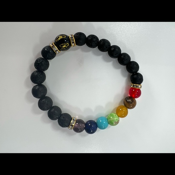 $3 Chakra natural stone bracelet new $3 WHEN BUNDLED WITH 3 OR MORE ITEMS - Picture 7 of 16